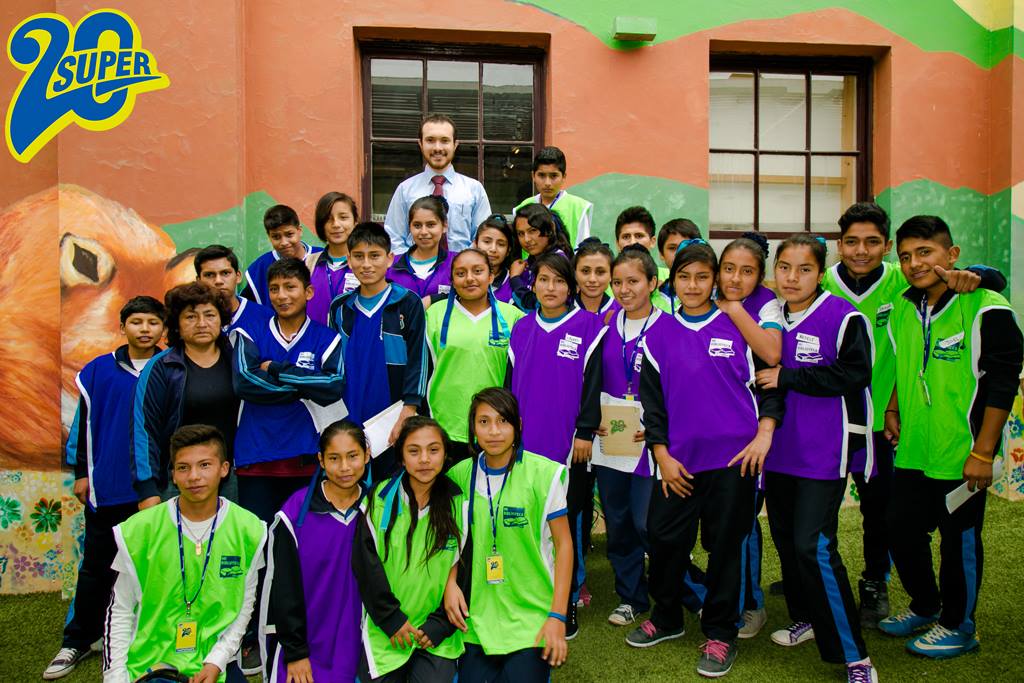 Super 20  con los alumnos
